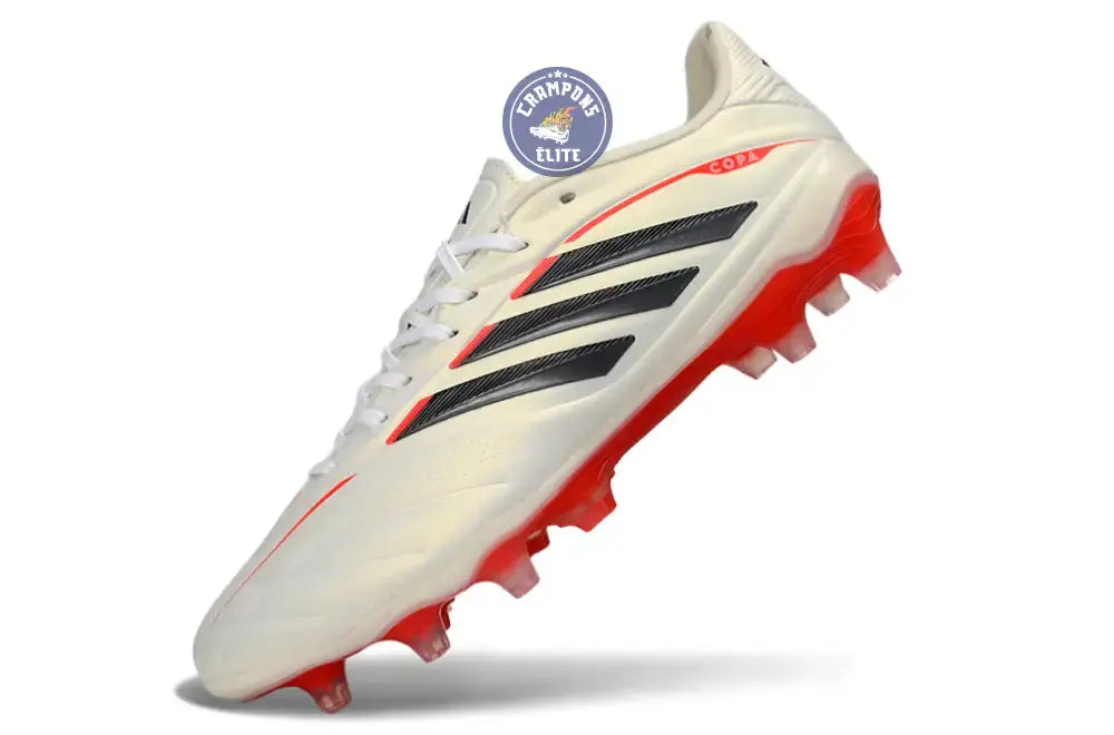 COPA PURE ELITE 4 FG BORN FOR GOALS - BLANC/ARGENTÉ/NOIR/LUCID RED