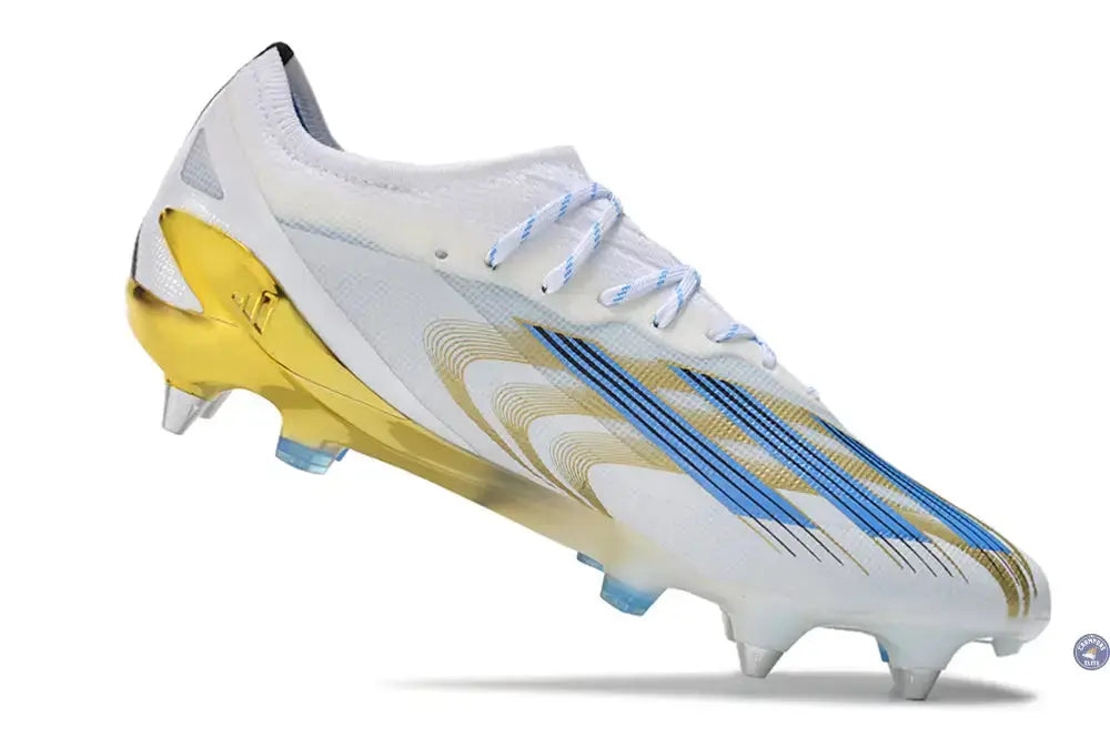 Crazyfast Messi.1 SG Las Estrellas - Blanc/Bleu/Doré ÉDITION LIMITÉE