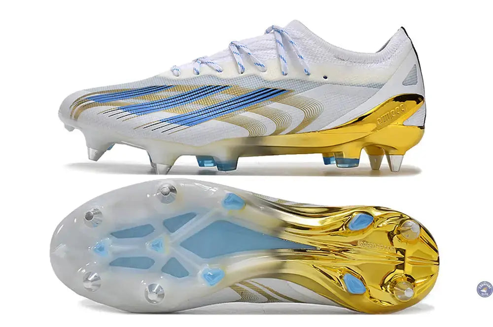 Image of Crazyfast Messi.1 SG Las Estrellas - Blanc/Bleu/Doré ÉDITION LIMITÉE