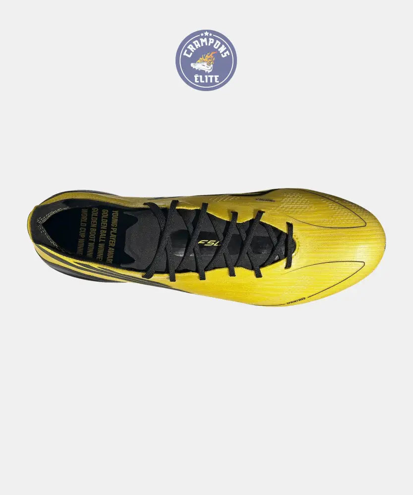 Image of F50 ELITE ADIZERO 2010 FG REMAKE - JAUNE/NOIR ÉDITION LIMITÉE