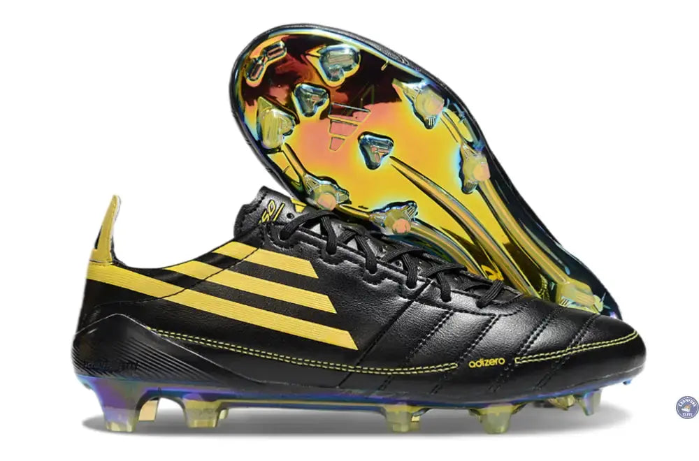 Image of F50 ELITE ADIZERO 2010 FG REMAKE - NOIR/JAUNE ÉDITION LIMITÉE