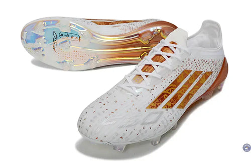F50 ELITE FG x MOHAMED SALAH AFCON - BLANC/BRONZE ÉDITION LIMITÉE