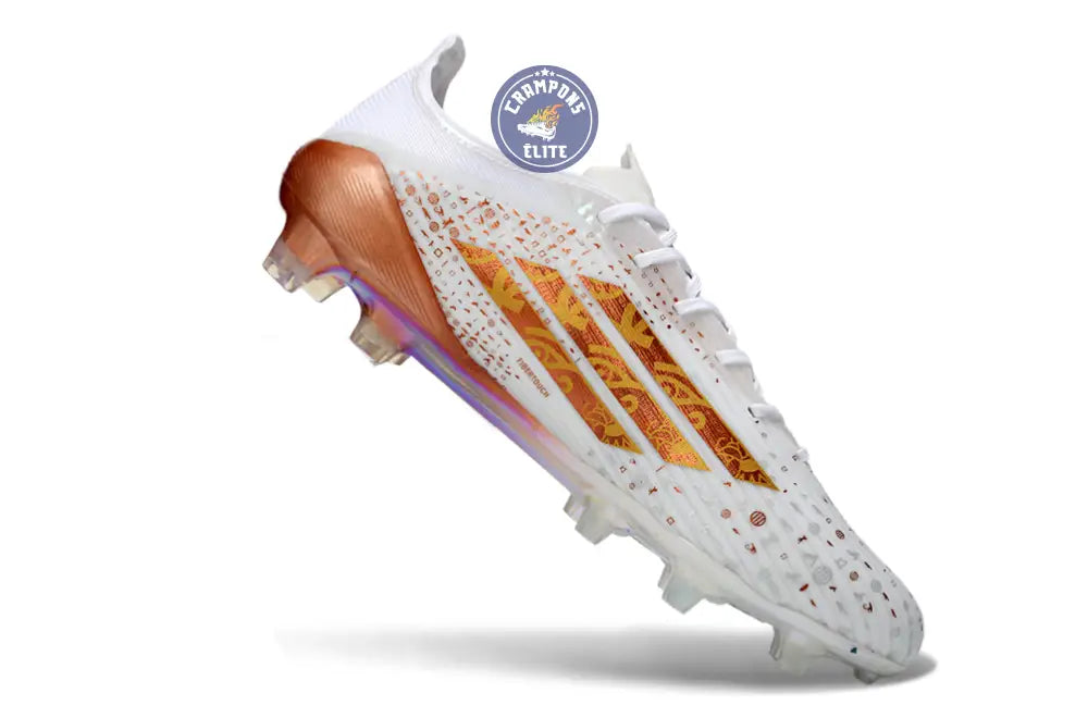 Image of F50 ELITE FG x MOHAMED SALAH AFCON - BLANC/BRONZE ÉDITION LIMITÉE