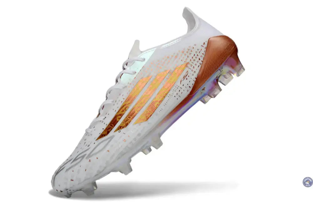 Image of F50 ELITE FG x MOHAMED SALAH AFCON - BLANC/BRONZE ÉDITION LIMITÉE