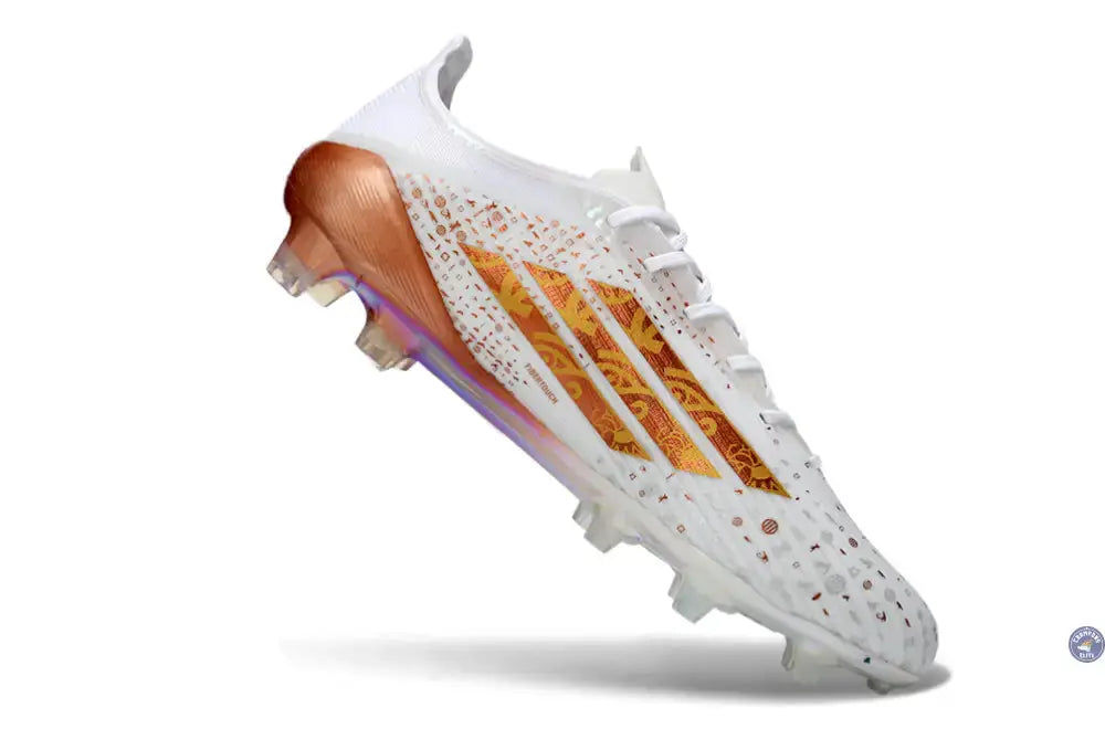 Image of F50 ELITE FG x MOHAMED SALAH AFCON - BLANC/BRONZE ÉDITION LIMITÉE
