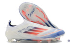 F50 Elite Laceless FG Advancement - Blanc/Rouge/Bleu