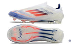 F50 Elite Laceless FG Advancement - Blanc/Rouge/Bleu