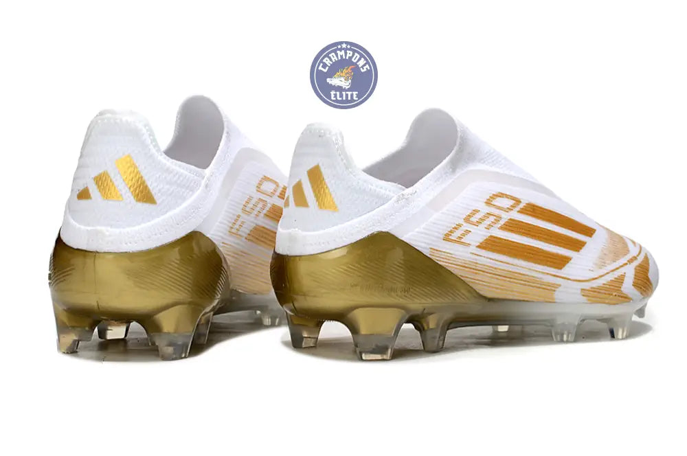 Image of F50 Elite Laceless FG - Blanc/Doré