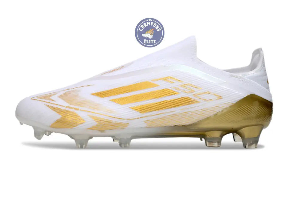 Image of F50 Elite Laceless FG - Blanc/Doré