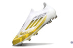 F50 Elite Laceless FG - Blanc/Jaune/Noir