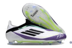 F50 Elite Laceless FG - Blanc/Violet/Vert