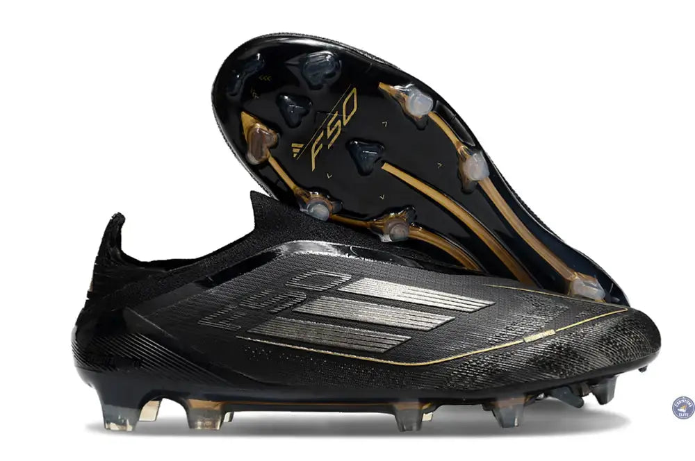 Image of F50 Elite Laceless FG Dark Spark - Noir/Argenté/Doré
