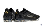 F50 Elite Laceless FG Dark Spark - Noir/Argenté/Doré