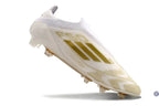 F50 Elite Laceless FG Day Spark - Blanc/Doré/Blanc