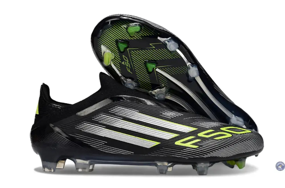Image of F50 Elite Laceless FG - Noir/Vert/Gris