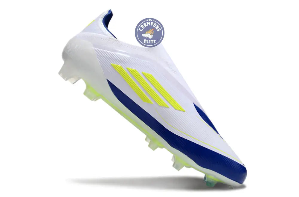 Image of F50 Elite Laceless FG Messi - Blanc/Jaune/Violet
