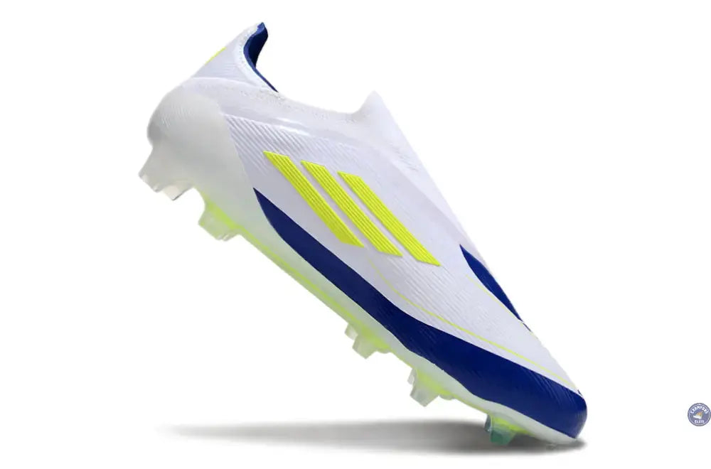 F50 Elite Laceless FG Messi - Blanc/Jaune/Violet