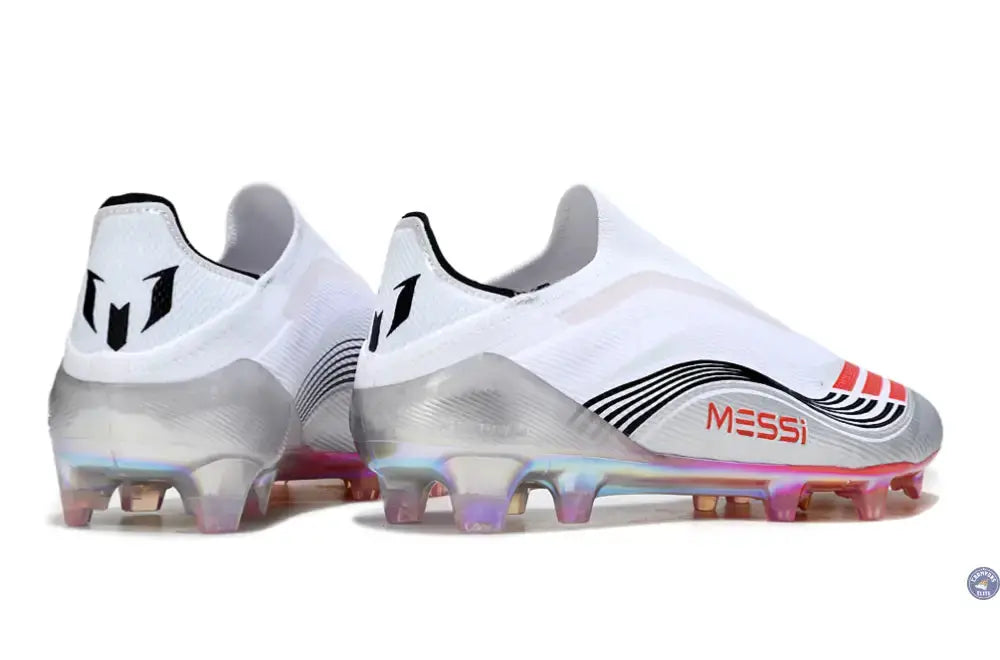 Image of F50 Elite Laceless FG - Messi Prestig10 - Blanc/Noir/Rouge