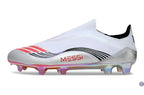 F50 Elite Laceless FG - Messi Prestig10 - Blanc/Noir/Rouge