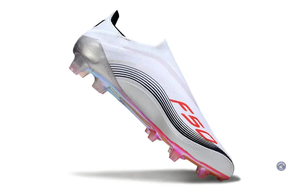 Image of F50 Elite Laceless FG - Messi Prestig10 - Blanc/Noir/Rouge