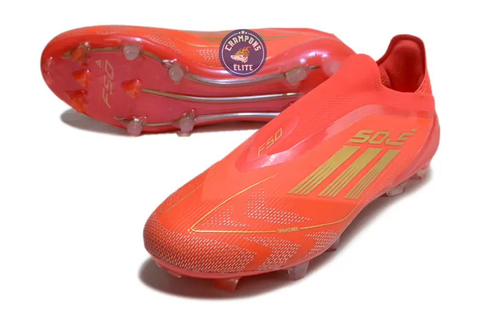 F50 Elite Laceless FG Mo Salah - Rouge/Or