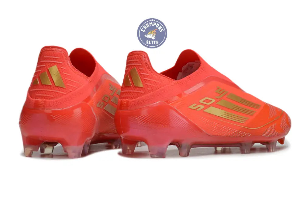 F50 Elite Laceless FG Mo Salah - Rouge/Or