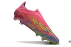 F50 Elite Laceless FG Mystic Victory - Lucid Pink/Lucid Lemon/Blue Fusion