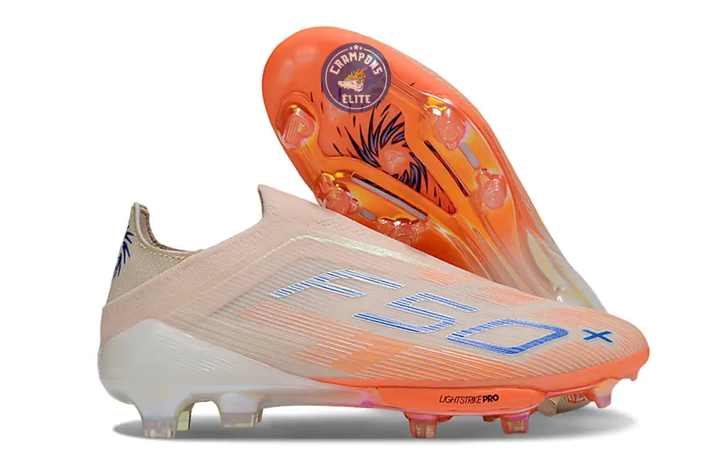 Image of F50 + Elite Laceless FG - Orange/Bleu/Rose