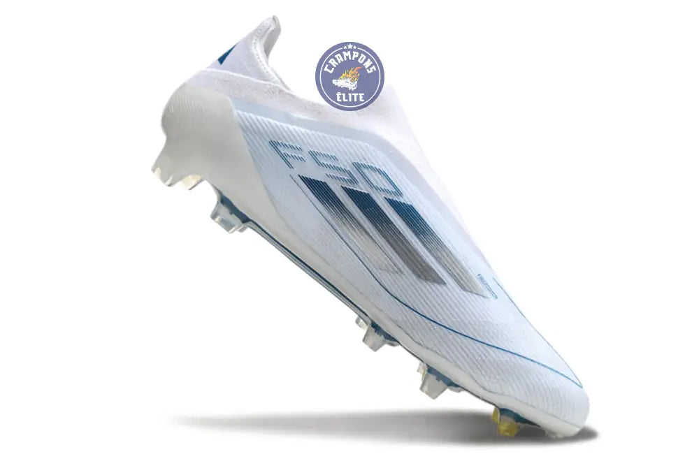 Image of F50 Elite Laceless FG Polar Victory - Blanc/Argenté/Bleu
