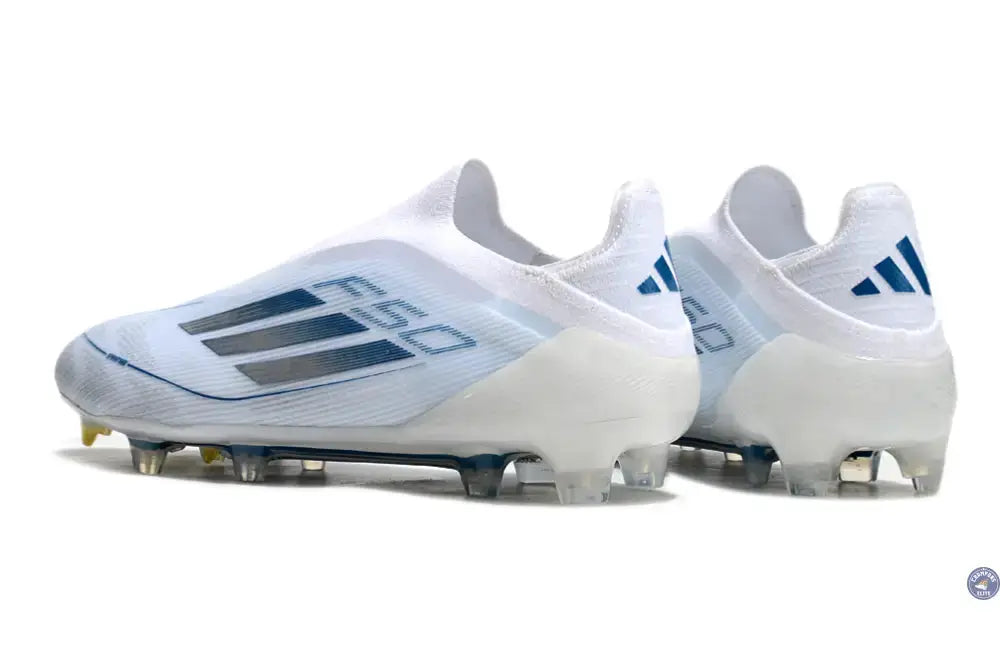 Image of F50 Elite Laceless FG Polar Victory - Blanc/Argenté/Bleu