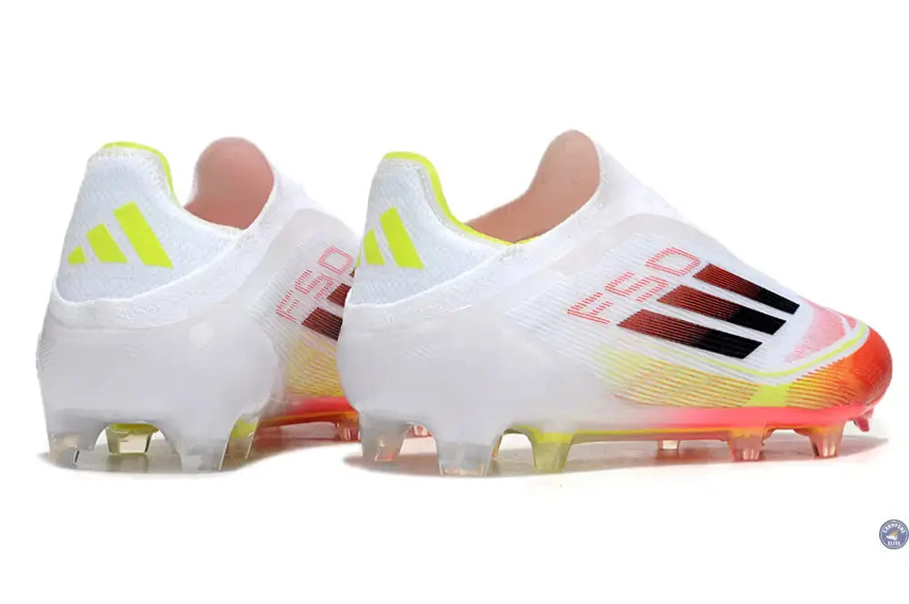 Image of F50 Elite Laceless FG Pure Victory - Blanc/Lucid Red/Jaune