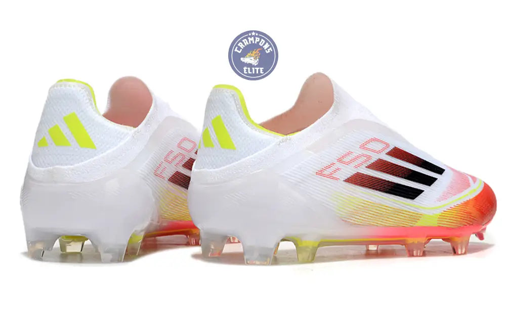 Image of F50 Elite Laceless FG Pure Victory - Blanc/Lucid Red/Jaune