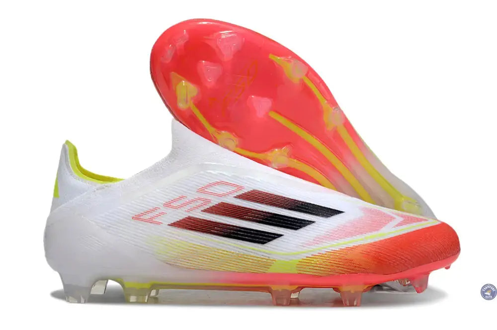 Image of F50 Elite Laceless FG Pure Victory - Blanc/Lucid Red/Jaune