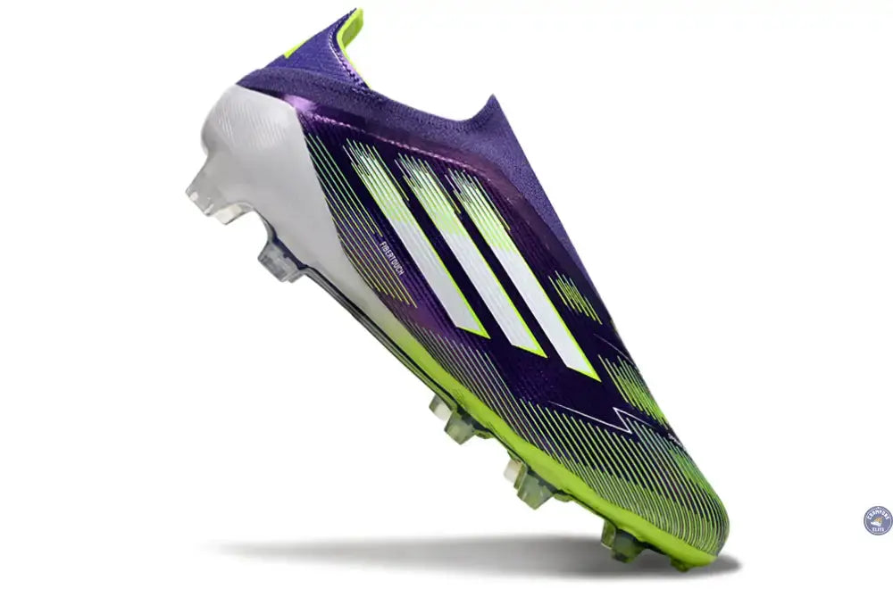 F50 Elite Laceless FG - Violet/Vert/Blanc