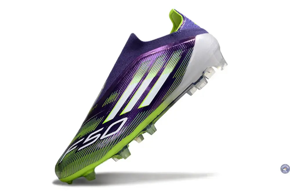 F50 Elite Laceless FG - Violet/Vert/Blanc