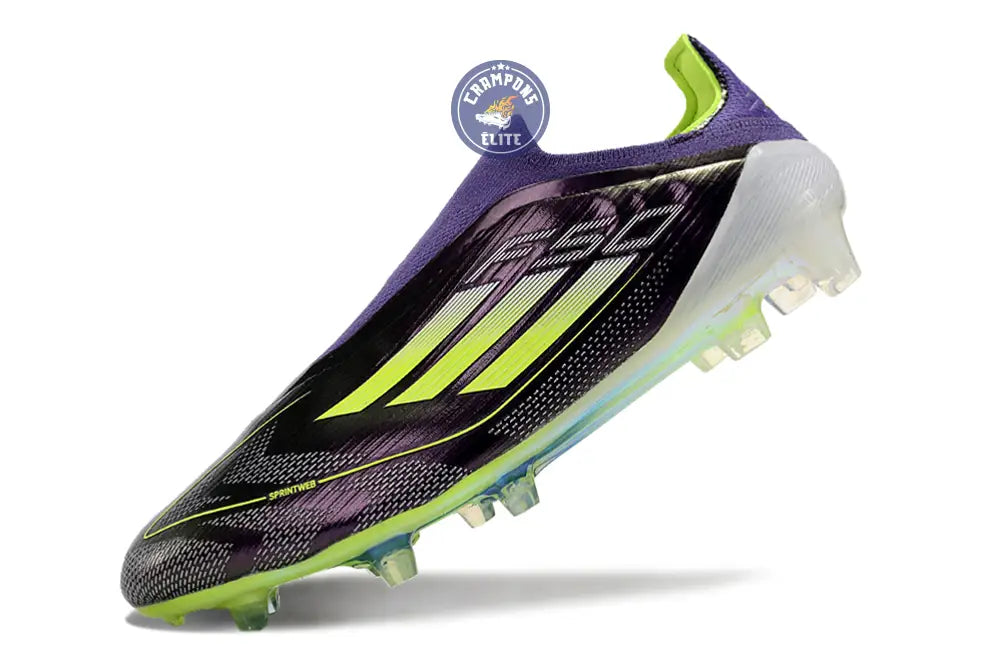 Image of F50 Elite Laceless FG Reborn - Violet/Blanc/Lucid Lemon ÉDITION LIMITÉE