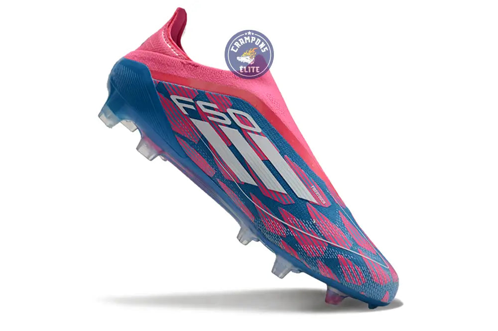 Image of F50 Elite Laceless FG Reemergence - Bleu/Blanc/Rose