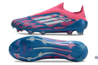 F50 Elite Laceless FG Reemergence - Bleu/Blanc/Rose