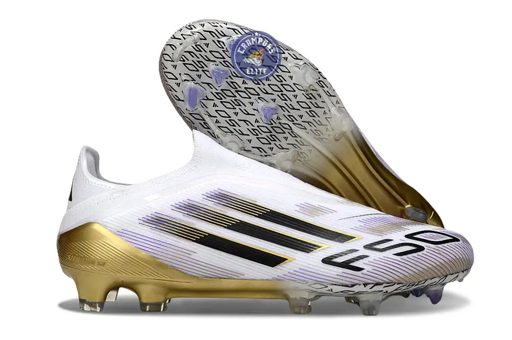 Image of F50 Elite Laceless FG Road to Glory - Blanc/Noir/Doré