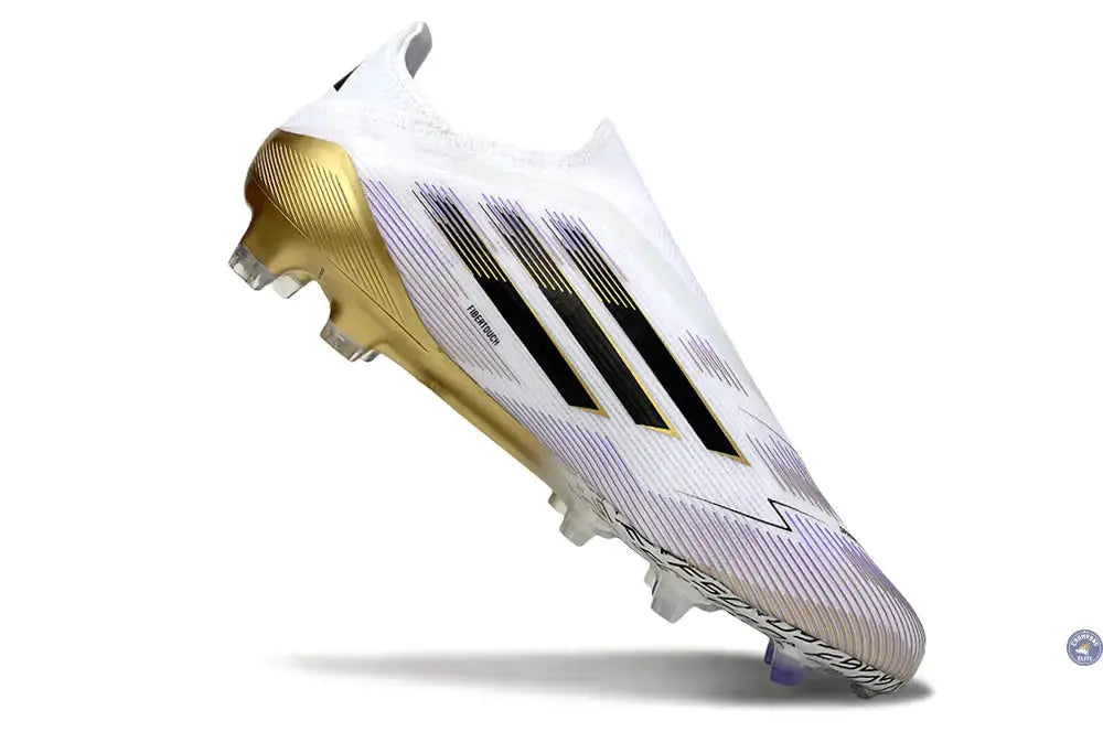 Image of F50 Elite Laceless FG Road to Glory - Blanc/Noir/Doré