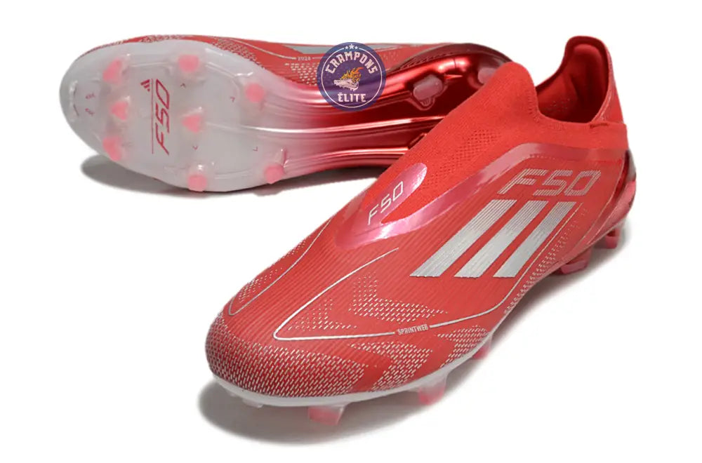 Image of F50 Elite Laceless FG Soccer.com 40th Anniversary Pack Rouge/Argent