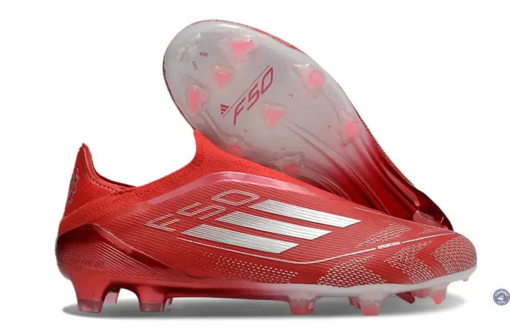 Image of F50 Elite Laceless FG Soccer.com 40th Anniversary Pack Rouge/Argent