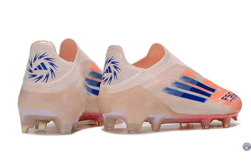 Image of F50 Elite Laceless FG - Beige/Orange/Bleu