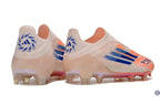 F50 Elite Laceless FG - Beige/Orange/Bleu