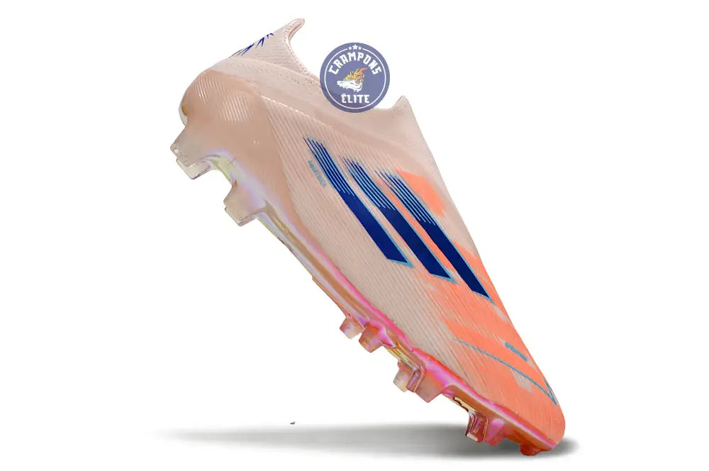 Image of F50 Elite Laceless FG - Beige/Orange/Bleu