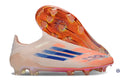 F50 Elite Laceless FG - Beige/Orange/Bleu