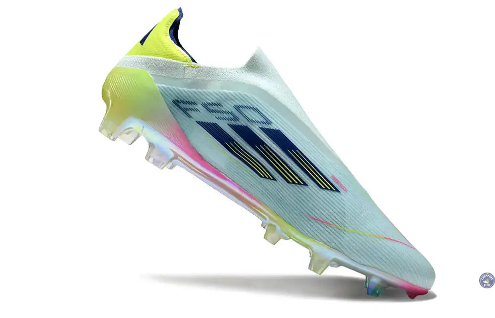 Image of F50 Elite Laceless FG Stellar Icon - Almost Blue/Bleu/Jaune