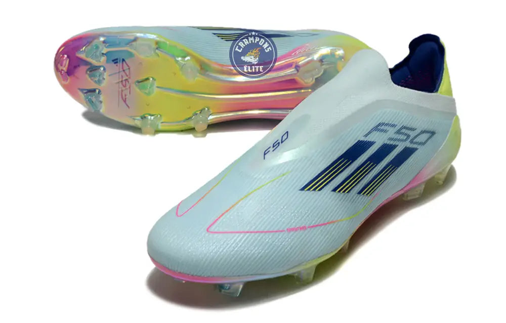 Image of F50 Elite Laceless FG Stellar Icon - Almost Blue/Bleu/Jaune