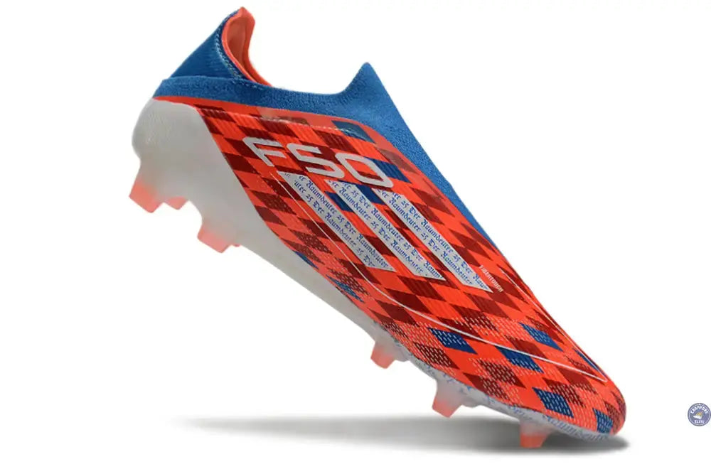 F50 Elite Laceless FG Thomas Müller Raumdeuter - Rouge/Blanc/Bleu ÉDITION LIMITÉE