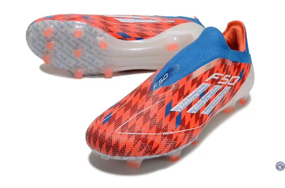 F50 Elite Laceless FG Thomas Müller Raumdeuter - Rouge/Blanc/Bleu ÉDITION LIMITÉE